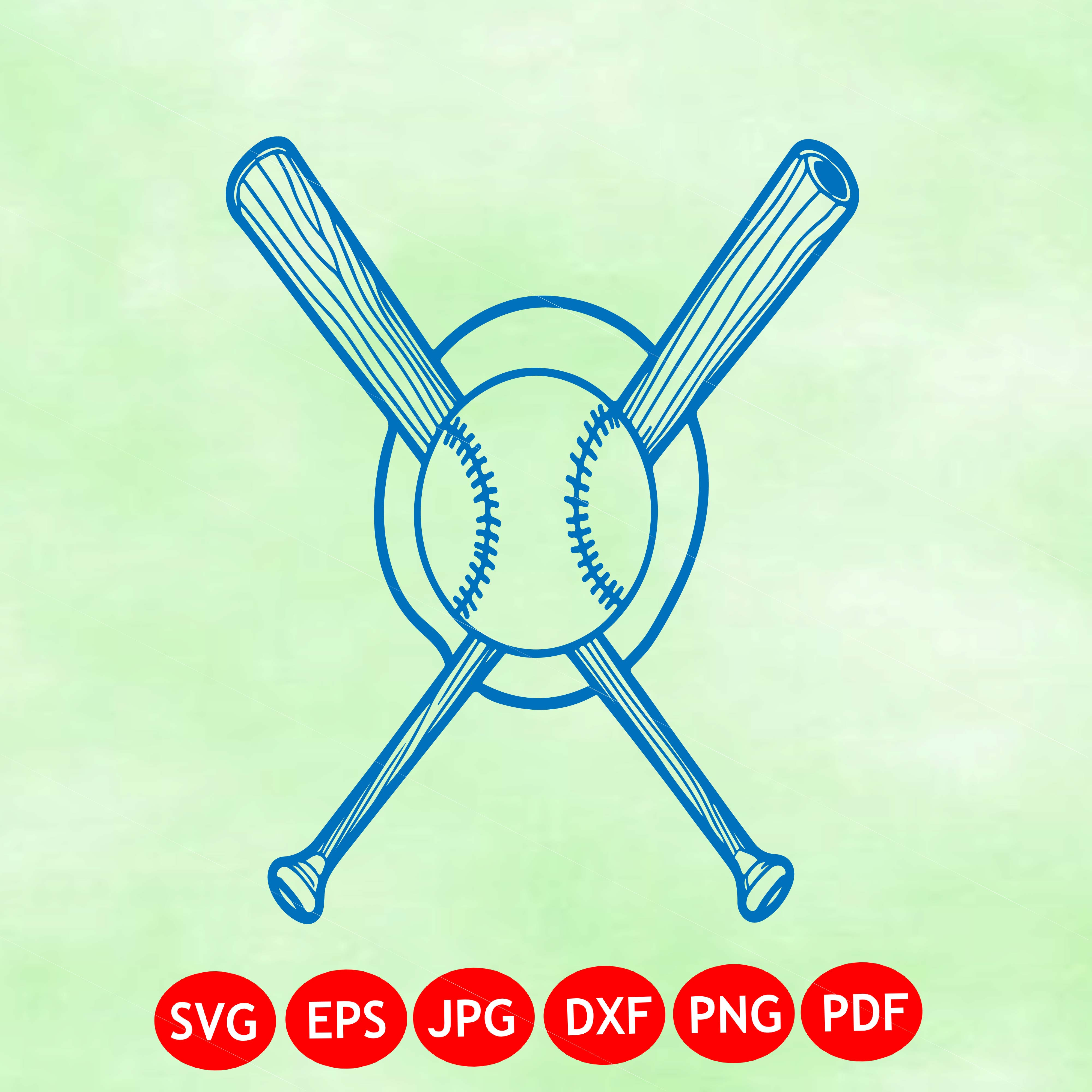 Baseball Outline SVG, Clipart Vector (Digital Download)