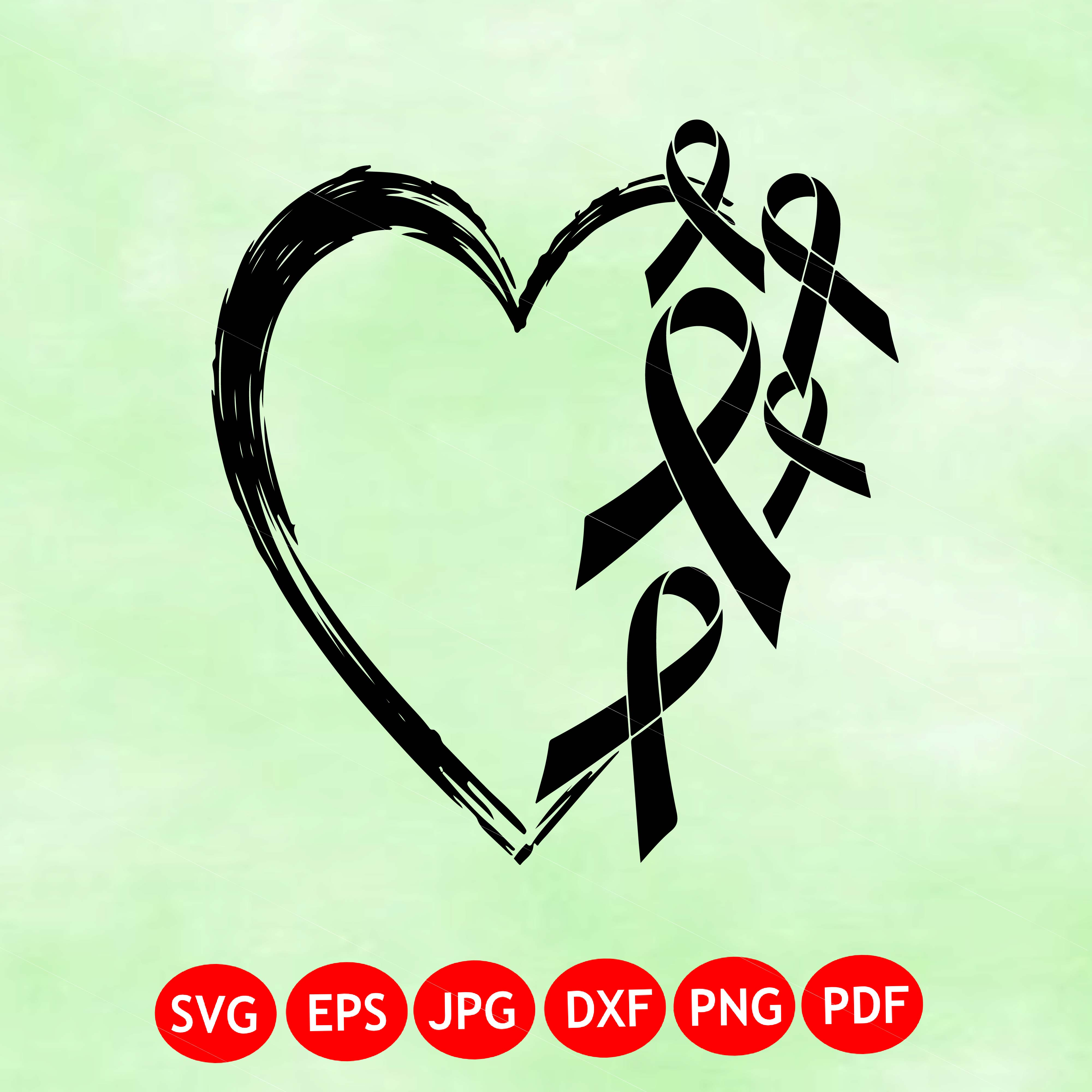 ribbon heart svg png, breast cancer ribbon hearts svg, cancer ribbon heart png, cancer ribbon heart svg, heart ribbon awareness, ribbon svg