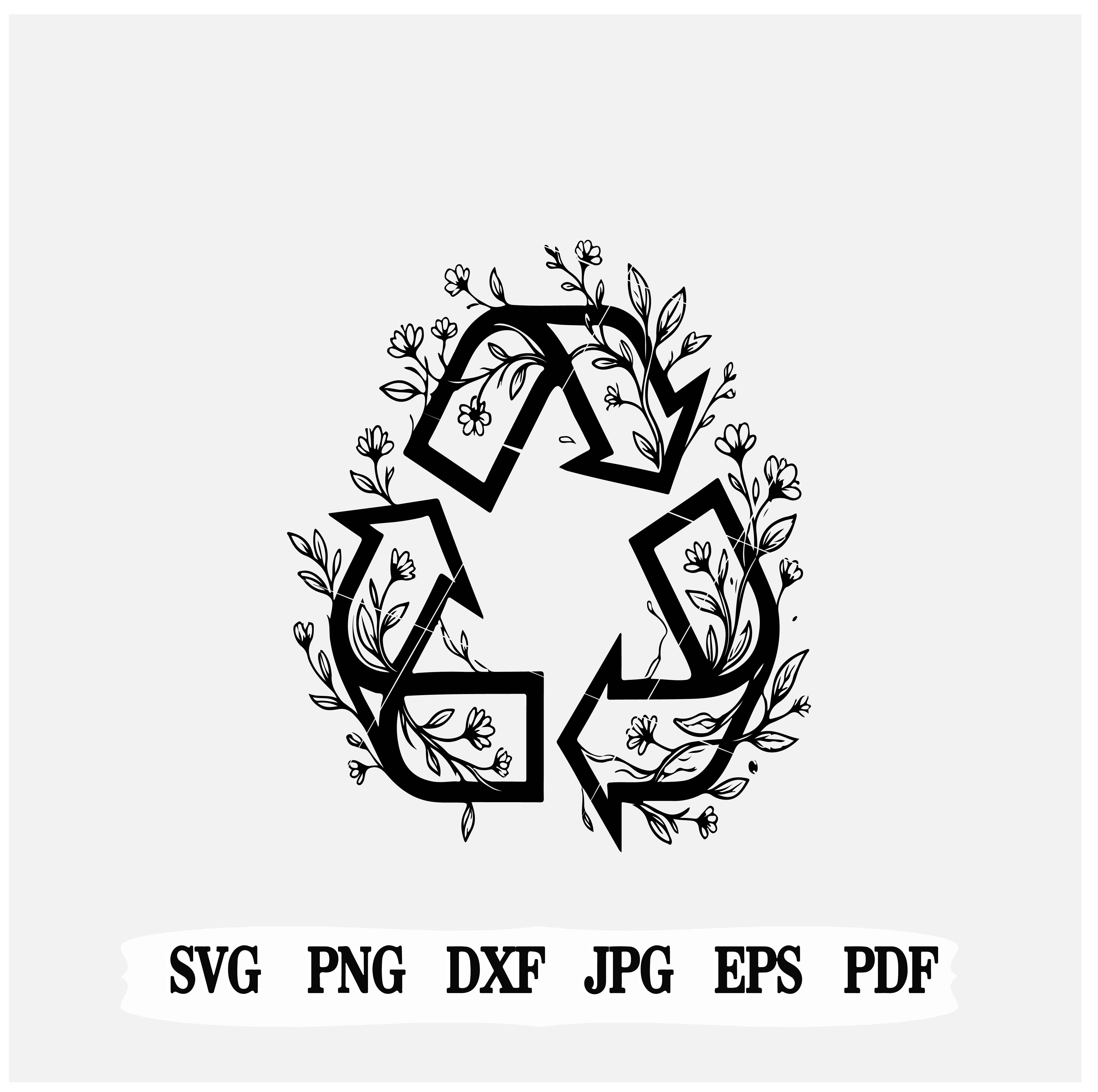 Eco-flower-recycle-svg/png/eps
