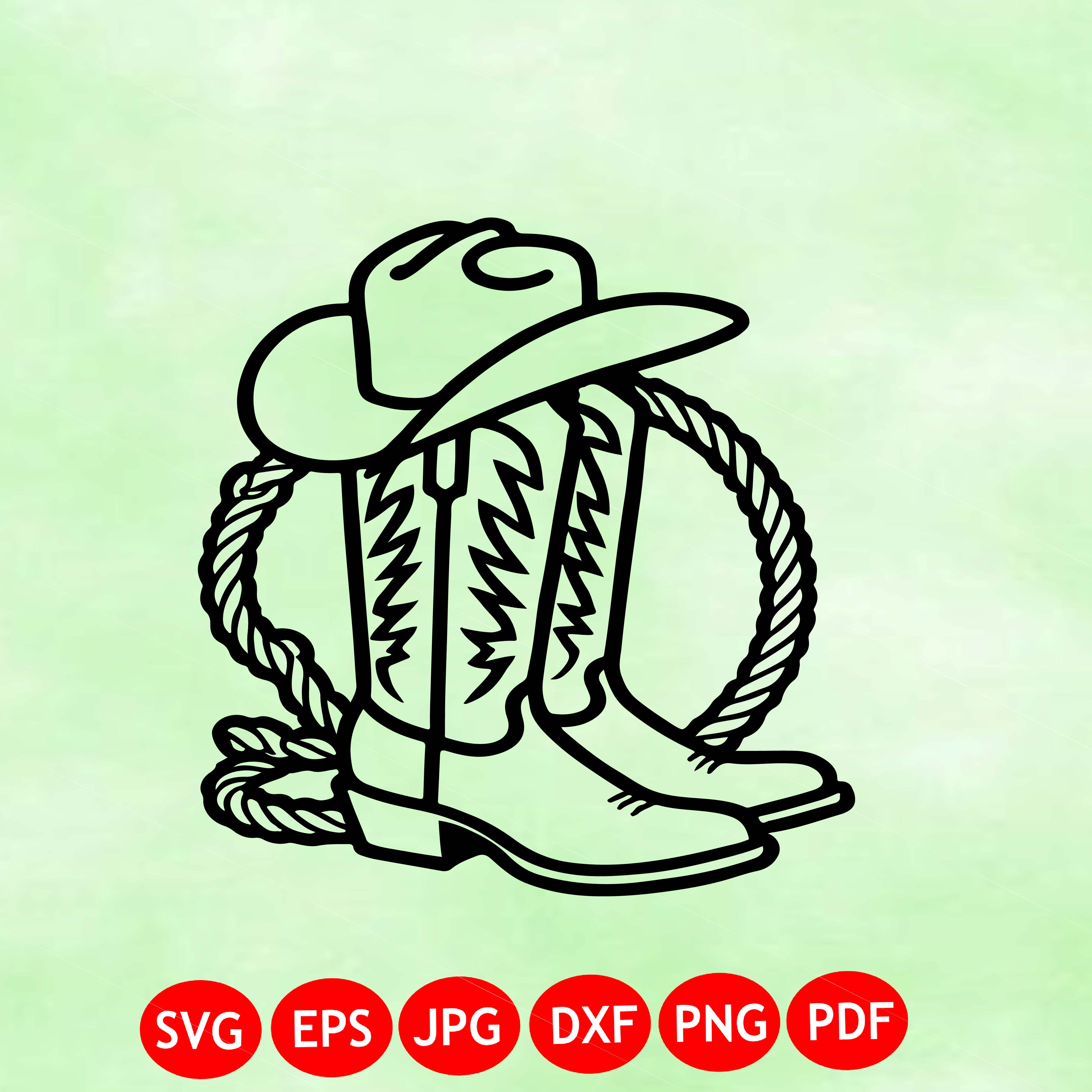 Cowboy Boots SVG Cowboy Hat PNG Western Boots svg Printable file svg for Shirt Wild West Cowgirl boots Instant Download Print Vector cricut