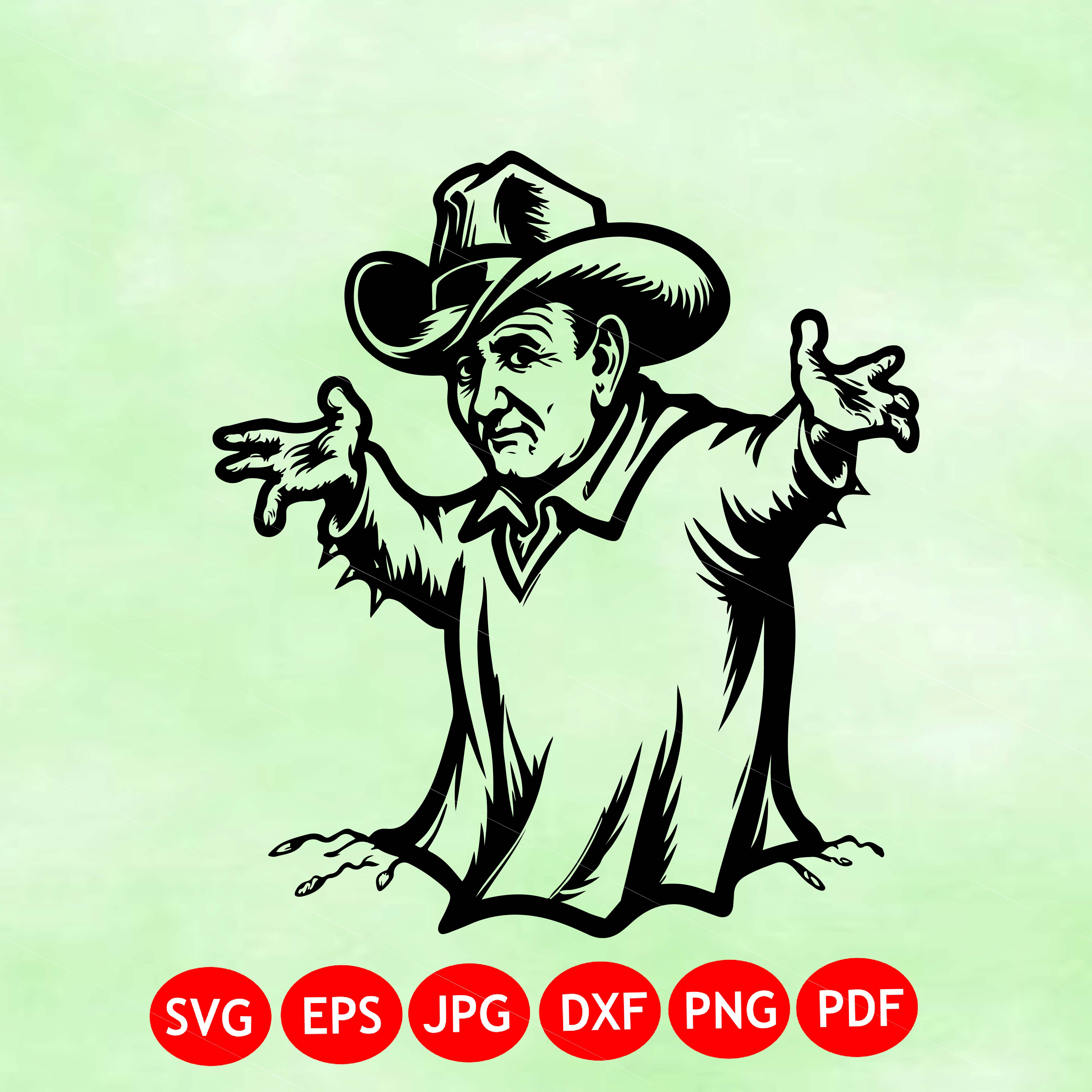 Scarecrow Cowboy SVG