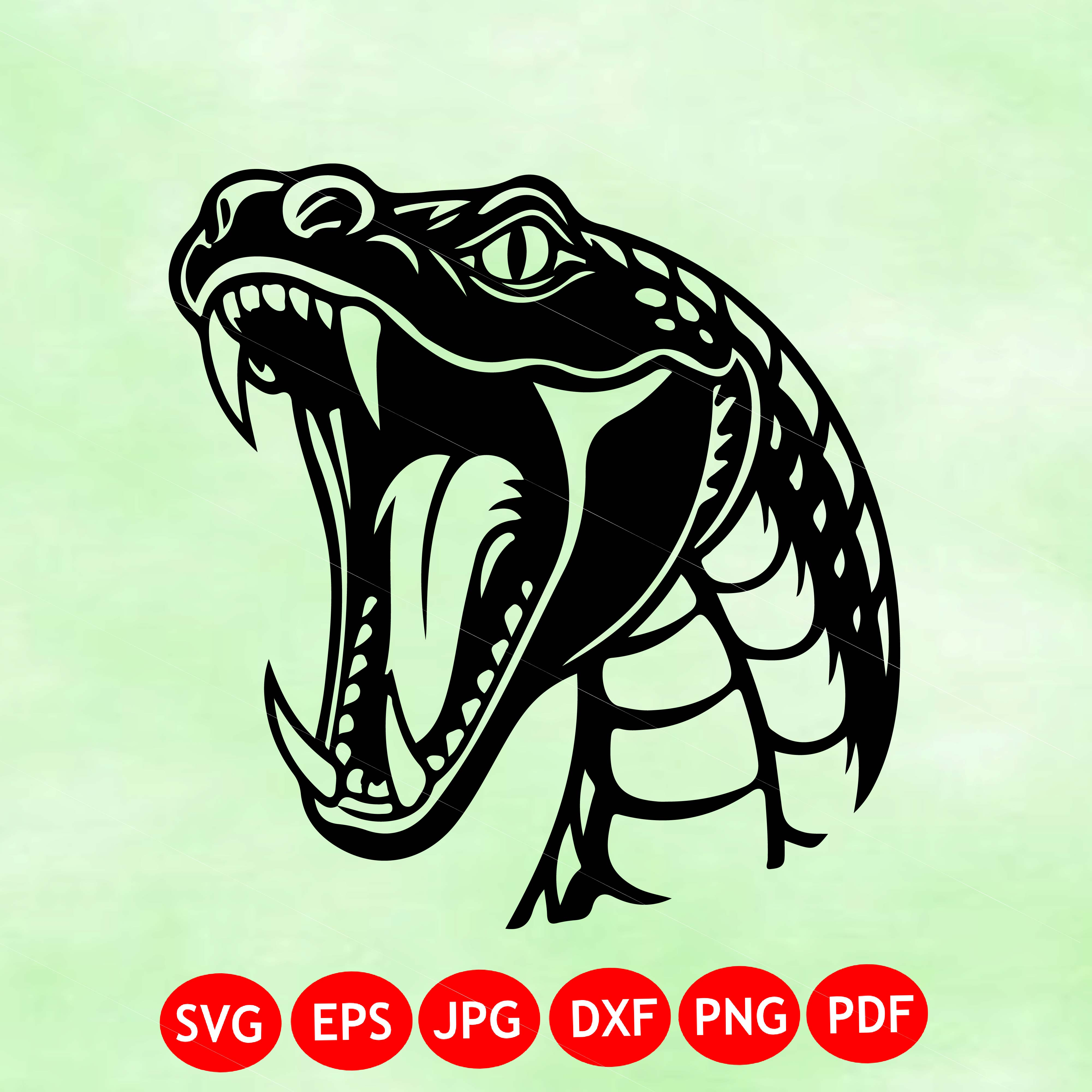 Fierce Cobra Head SVG Design