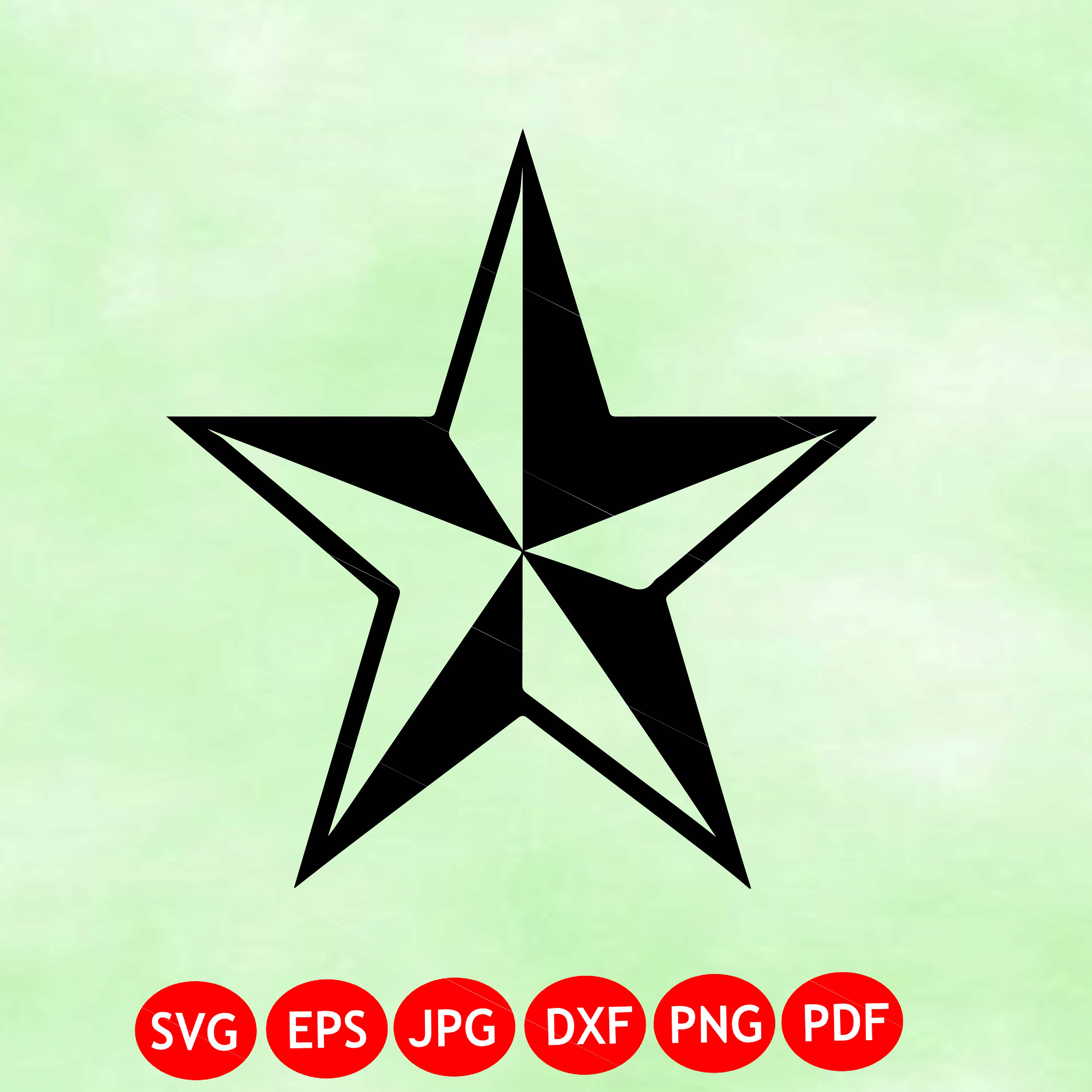 Modern Geometric Star SVG