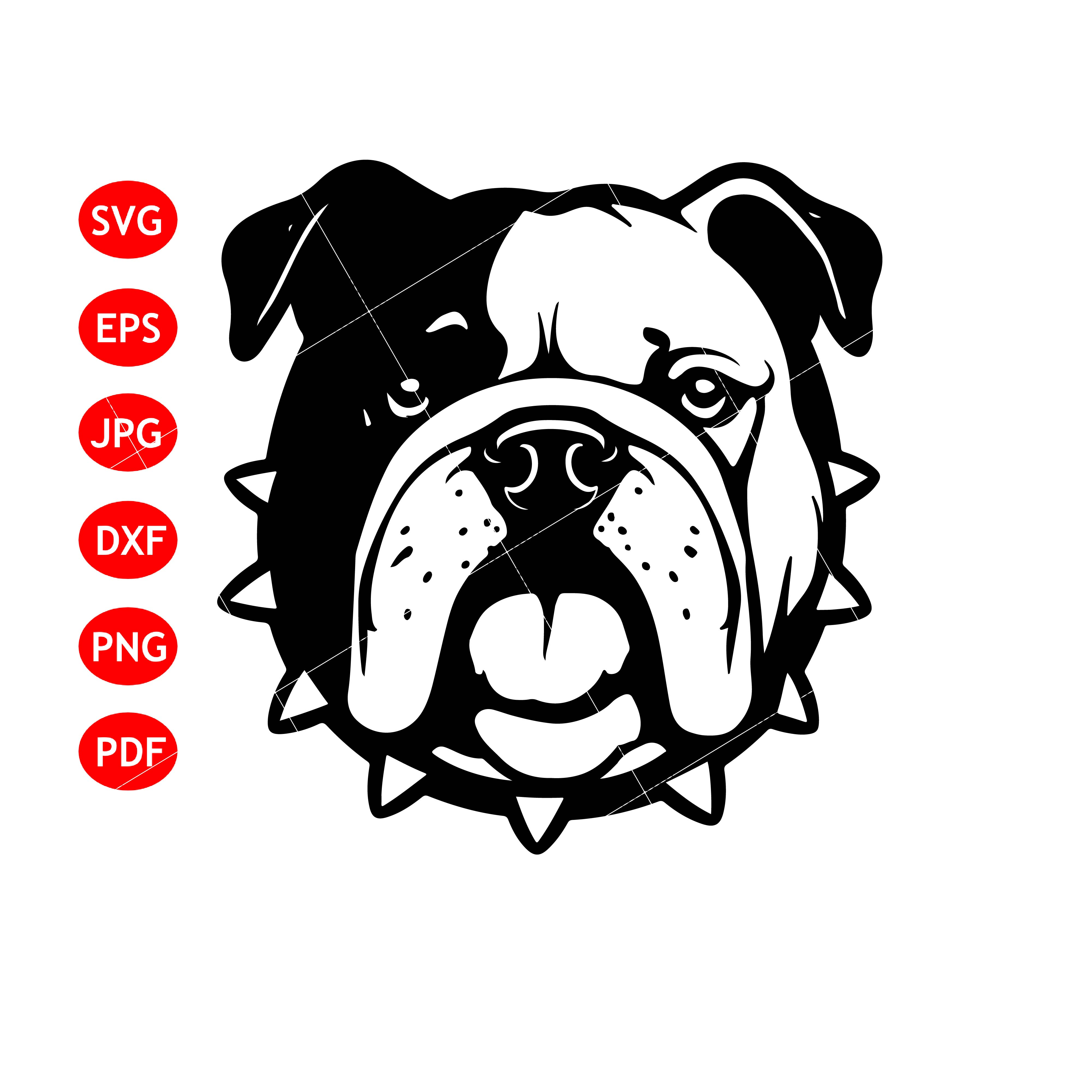 Bulldog Head SVG